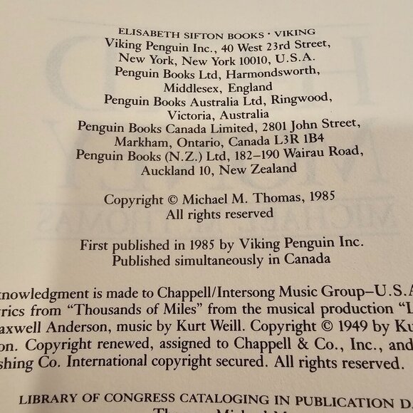 Hard Money By Michael M. Thomas Hardcover First Edition 1985 - Picture 5 of 11